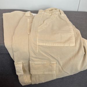 Cream Cargo Pants
